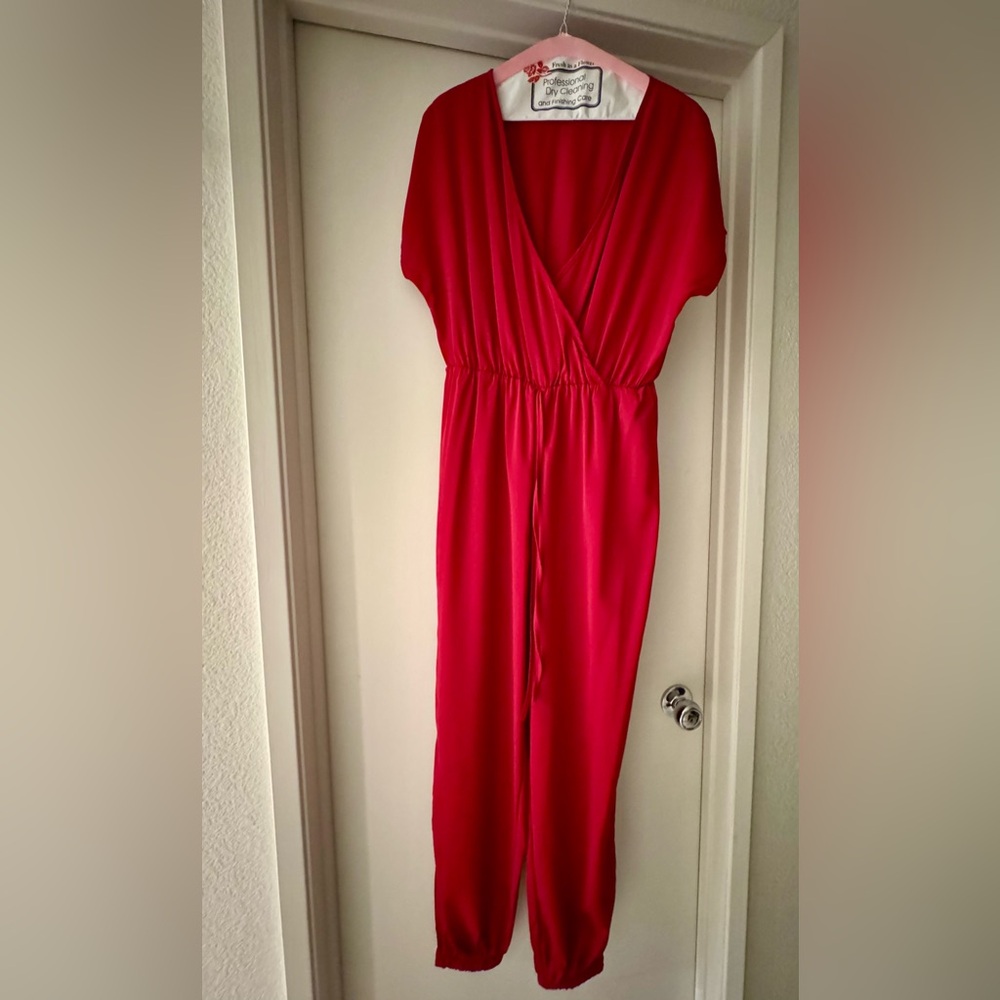 SHEIN Vibrant Red Jumpsuit